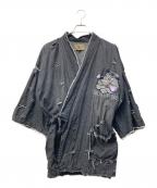 GALFYガルフィー）の古着「病みに染まりしボロボロ甚平」｜グレー