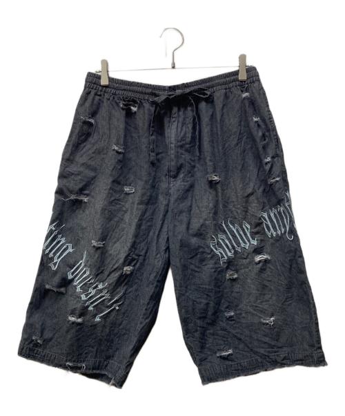 GALFY（ガルフィー）GALFY (ガルフィー) 病みに染まりしボロボロ甚平 グレー サイズ:XLの古着・服飾アイテム