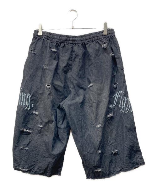 GALFY（ガルフィー）GALFY (ガルフィー) 病みに染まりしボロボロ甚平 グレー サイズ:XLの古着・服飾アイテム