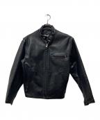 Schottショット）の古着「カウレザーシングルライダースジャケット」｜ブラック