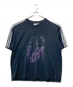 adidas×KORNアディダス×コーン）の古着「プリントTシャツ」｜ブラック