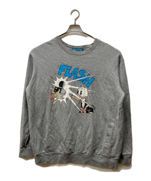 GUCCI（グッチ）GUCCI (グッチ) DISNEY (ディズニー) プリントスウェット グレー サイズ:XLの古着・服飾アイテム