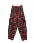 KIDILL (キディル) ワイドチェックパンツ レッド サイズ:SIZE 44：20000円