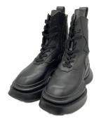 JULIUSユリウス）の古着「シェルブーツ」｜ブラック