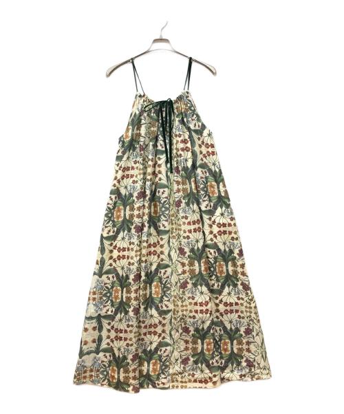 CABAN（キャバン）CABAN (キャバン) パレルモフラワープリントキャミソールワンピース ベージュ サイズ:freeの古着・服飾アイテム