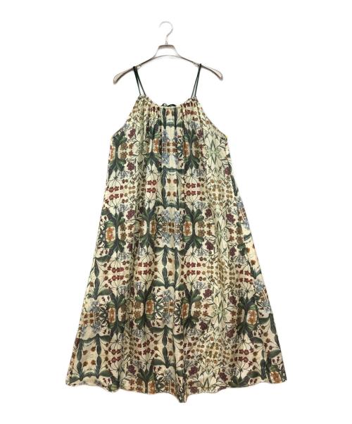 CABAN（キャバン）CABAN (キャバン) パレルモフラワープリントキャミソールワンピース ベージュ サイズ:freeの古着・服飾アイテム
