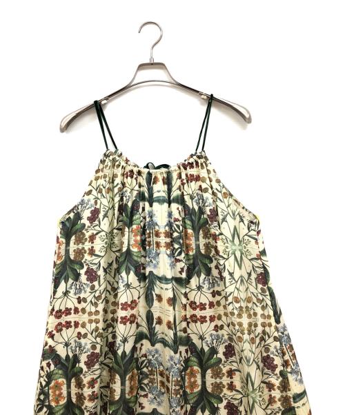CABAN（キャバン）CABAN (キャバン) パレルモフラワープリントキャミソールワンピース ベージュ サイズ:freeの古着・服飾アイテム