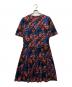 MAX MARA WEEK END LINE (マックスマーラ ウイークエンドライン) フラワ-プリントギャザーワンピース ブルー×レッド サイズ:L：9000円