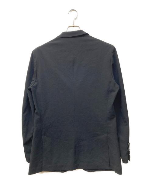 LANVIN en Bleu（ランバンオンブルー）LANVIN en Bleu (ランバンオンブルー) シアサッカーセットアップスーツ ブラック サイズ:SIZE 48の古着・服飾アイテム