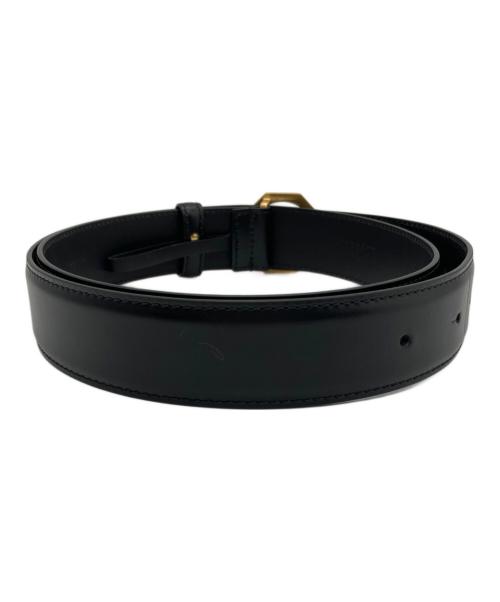 VERSACE（ヴェルサーチェ）VERSACE (ヴェルサーチェ) メデューサバックル付きレザーベルト ブラックの古着・服飾アイテム
