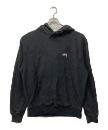 stussy（ステューシー）の古着「STOCK LOGO HOOD FLEECE」｜ブラック