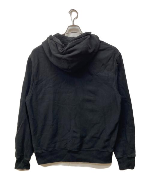 stussy（ステューシー）stussy (ステューシー) STOCK LOGO HOOD FLEECE ブラック サイズ:Mの古着・服飾アイテム