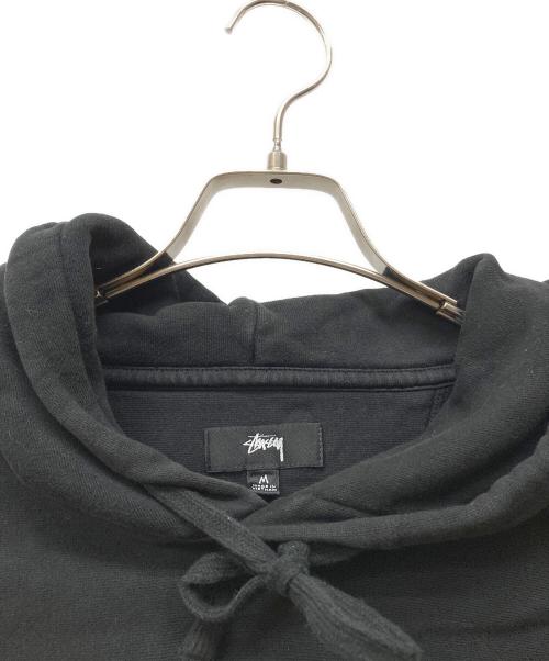 stussy（ステューシー）stussy (ステューシー) STOCK LOGO HOOD FLEECE ブラック サイズ:Mの古着・服飾アイテム