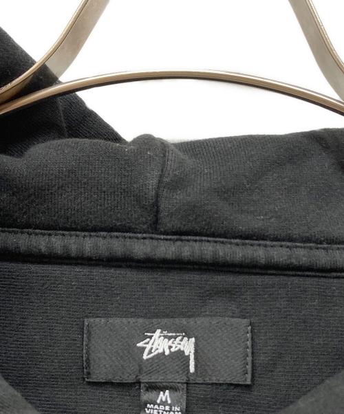 stussy（ステューシー）stussy (ステューシー) STOCK LOGO HOOD FLEECE ブラック サイズ:Mの古着・服飾アイテム