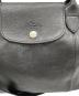 中古・古着 LONGCHAMP (ロンシャン) LE PRIAGE CUIR HANDBAG ブラック：15000円