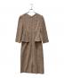 CELFORD (セルフォード) 【USAGI限定】ロングスリーブペプラムタイトワンピース ベージュ サイズ:SIZE 38：16000円