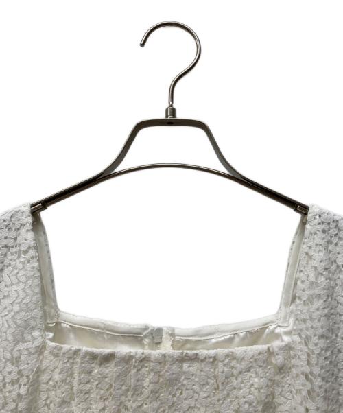 JUSGLITTY（ジャスグリッティー）JUSGLITTY (ジャスグリッティー) ピンタックサマーワンピース ホワイト サイズ:SIZE 1の古着・服飾アイテム