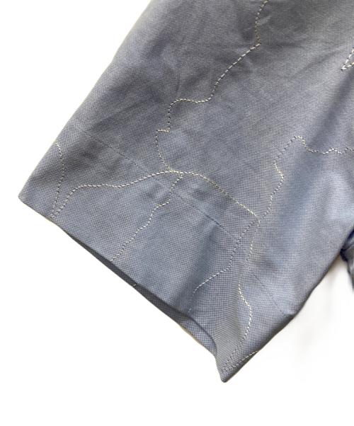 masu（エムエーエスユー）MASU (エムエーエスユー) ANGEL HALF SLEEVE SHIRT ブルー サイズ:SIZE 48の古着・服飾アイテム