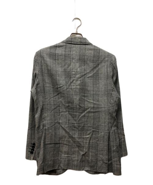 SHIPS（シップス）SHIPS (シップス) ウールリネン グレンチェック テーラードジャケット グレー サイズ:48の古着・服飾アイテム
