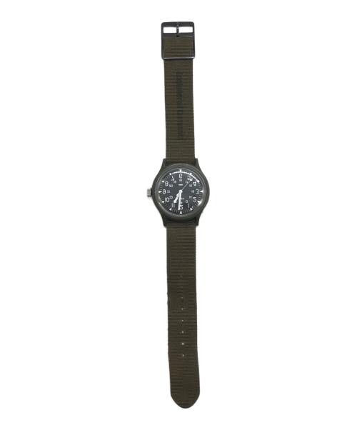 TIMEX（タイメックス）TIMEX (タイメックス) BEAMS BOY (ビームスボーイ) Engineered Garments (エンジニアド ガーメンツ) 腕時計 カーキの古着・服飾アイテム