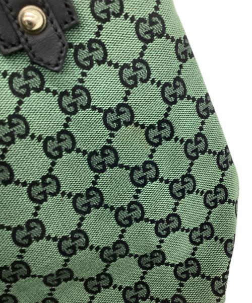 GUCCI（グッチ）GUCCI (グッチ) GGキャンバス ミニトートバッグ グリーンの古着・服飾アイテム