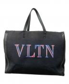 VALENTINO GARAVANIヴァレンティノ・ガラヴァーニ）の古着「ネオンVLTN キャンバス ミディアム トート」｜ブラック