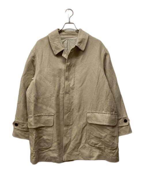 A.PRESSE（アプレッセ）A.PRESSE (アプレッセ) Linen Half Coat ブラウン サイズ:SIZE 2の古着・服飾アイテム