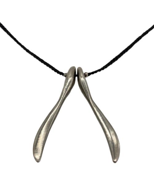 JILL PLATNER（ジルプラットナー）jill platner (ジルプラットナー) WISHBONE ネックレス ブラックの古着・服飾アイテム