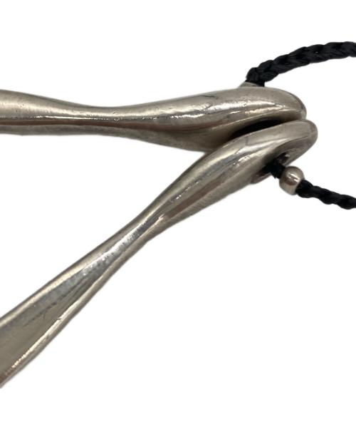 JILL PLATNER（ジルプラットナー）jill platner (ジルプラットナー) WISHBONE ネックレス ブラックの古着・服飾アイテム