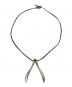 jill platner (ジルプラットナー) WISHBONE ネックレス ブラック：40000円