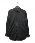 LANVIN COLLECTIONランバンコレクション）の古着「シルク混長袖シャツ」｜ブラック