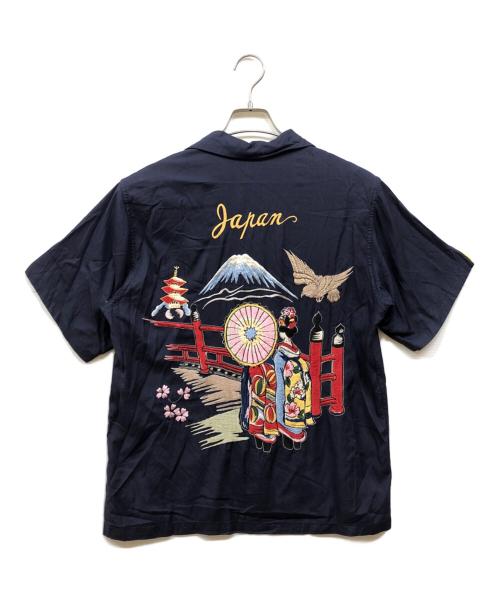 東洋エンタープライズ（トウヨウエンタープライズ）東洋エンタープライズ (トウヨウエンタープライズ) スカシャツ ネイビー サイズ:Sの古着・服飾アイテム