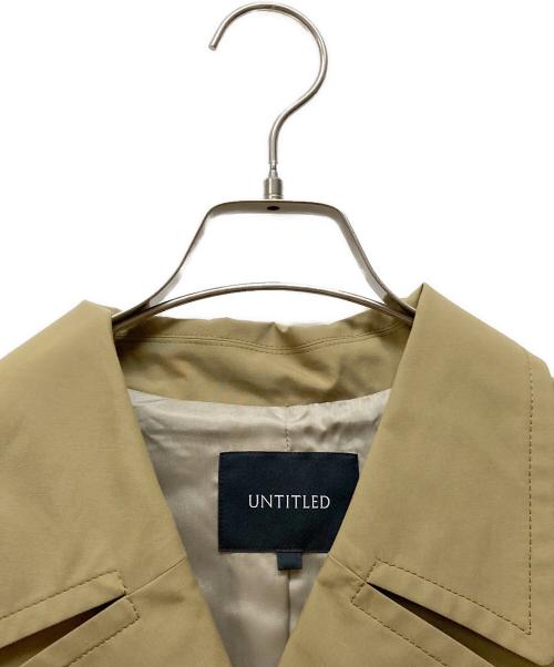 UNTITLED（アンタイトル）UNTITLED (アンタイトル) ゆったりシルエット ドロップショルダー トレンチコート ベージュ サイズ:Mの古着・服飾アイテム