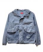 SUPREMEシュプリーム）の古着「MESH POCKET CARGO JACKET」｜ブルー