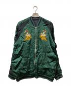 JUNK STARジャンクスター）の古着「リバーシブルスカジャン」｜ブラック×グリーン