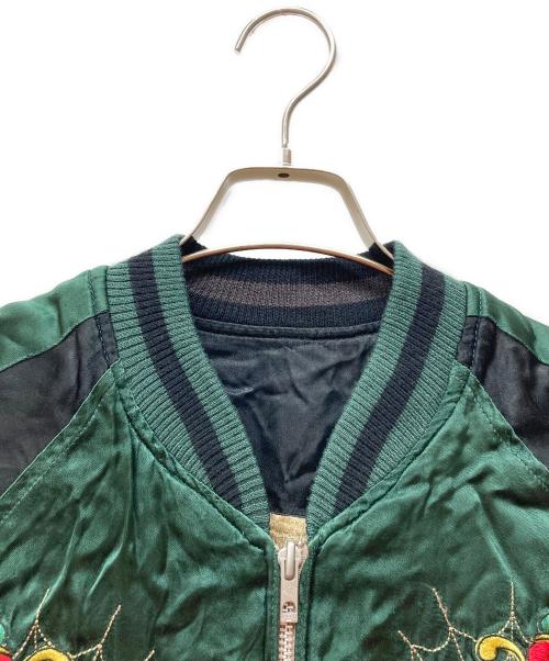 JUNK STAR（ジャンクスター）junk star (ジャンクスター) リバーシブルスカジャン ブラック×グリーン サイズ:XLの古着・服飾アイテム