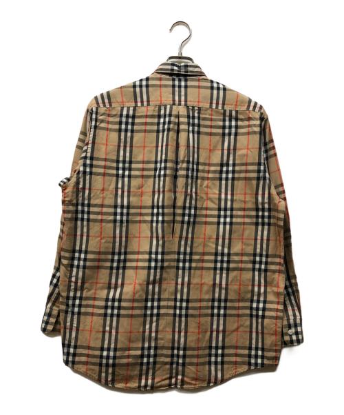 Burberry's（バーバリー）Burberry's (バーバリーズ) シャドーホースノヴァチェックシャツ ベージュ サイズ:Lの古着・服飾アイテム