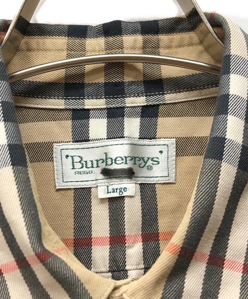 Burberry's（バーバリー）Burberry's (バーバリーズ) シャドーホースノヴァチェックシャツ ベージュ サイズ:Lの古着・服飾アイテム