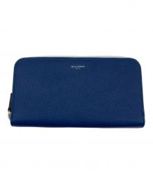 PELLE MORBIDA（ペッレモルビダ）の古着「ラウンドジップウォレット」｜ブルー