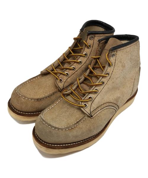 RED WING（レッドウィング）RED WING (レッドウィング) 6' CLASSIC MOC TOE BOOT ベージュ サイズ:7 1/2の古着・服飾アイテム
