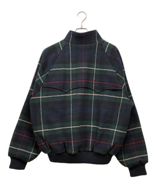 POLO RALPH LAUREN（ポロ・ラルフローレン）POLO RALPH LAUREN (ポロ・ラルフローレン) ビッグタータンチェック スイングトップ グリーン×ネイビー サイズ:SIZE Mの古着・服飾アイテム