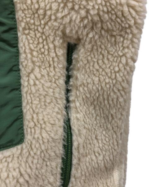 Patagonia（パタゴニア）Patagonia (パタゴニア) CLASSIC RETRO X JACKET ベージュ×グリーン サイズ:Mの古着・服飾アイテム