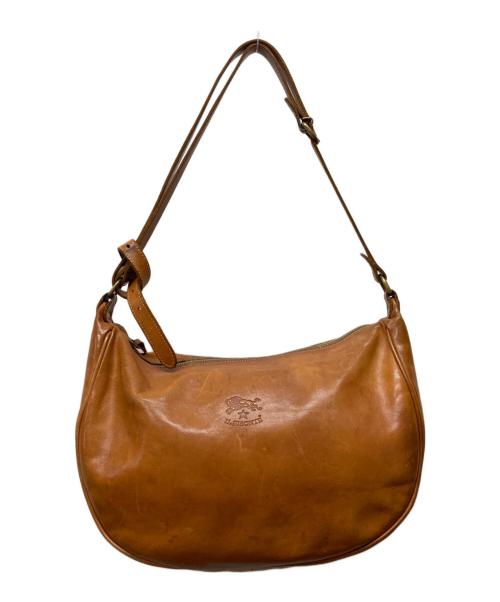IL BISONTE（イル ビゾンテ）IL BISONTE (イル ビゾンテ) レザーショルダーバッグ ブラウンの古着・服飾アイテム