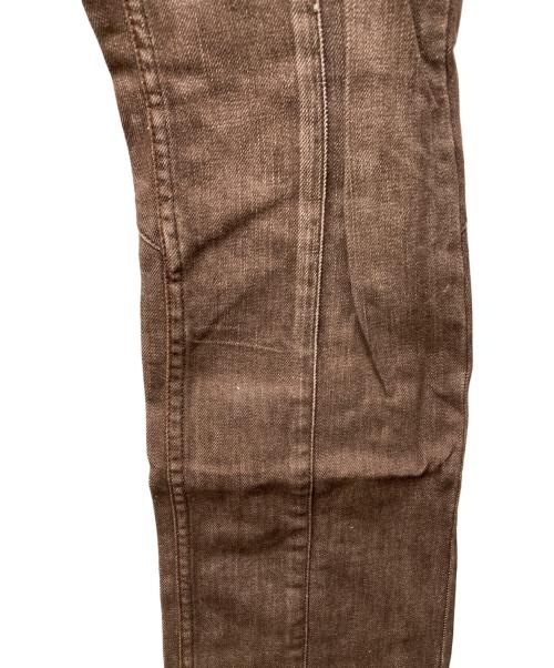 SEMANTIC DESIGN（セマンティックデザイン）SEMANTIC DESIGN (セマンティックデザイン) スネークパーツ ブーツカットジーンズ ブラウン サイズ:Mの古着・服飾アイテム