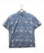 reyn spoonerレイン スプナー）の古着「Classic プルオーバーシャツ」｜ブルー