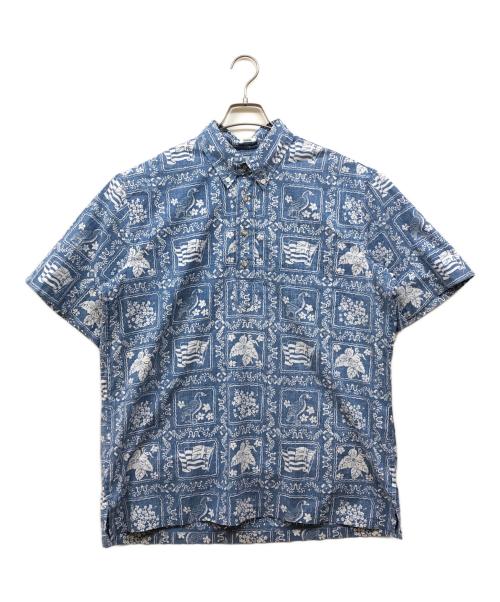 reyn spooner（レイン スプナー）reyn spooner (レイン スプナー) Classic プルオーバーシャツ ブルー サイズ:Mの古着・服飾アイテム