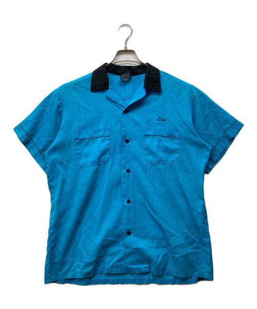 Hilton（ヒルトン）Hilton (ヒルトン) ボーリングシャツ ブルー サイズ:Lの古着・服飾アイテム