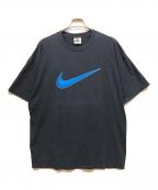 NIKEナイキ）の古着「ビッグスウォッシュtシャツ」｜ブラック