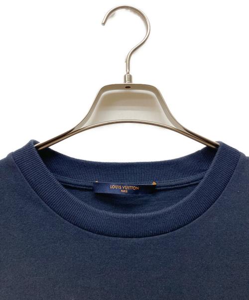 LOUIS VUITTON（ルイ ヴィトン）LOUIS VUITTON (ルイ ヴィトン) LVフラワーエンブロイダリー Tシャツ ネイビー サイズ:Sの古着・服飾アイテム