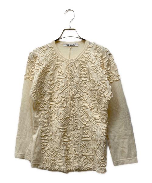 COMME des GARCONS COMME des GARCONS（コムデギャルソン コムデギャルソン）COMME des GARCONS COMME des GARCONS (コムデギャルソン コムデギャルソン) トッパーカーディガン ベージュ サイズ:Mの古着・服飾アイテム